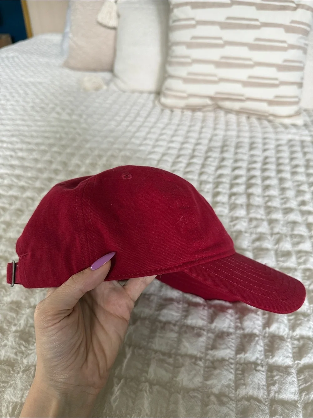 Peanuts Red Baseball Cap with Charlie Brown Embroidery